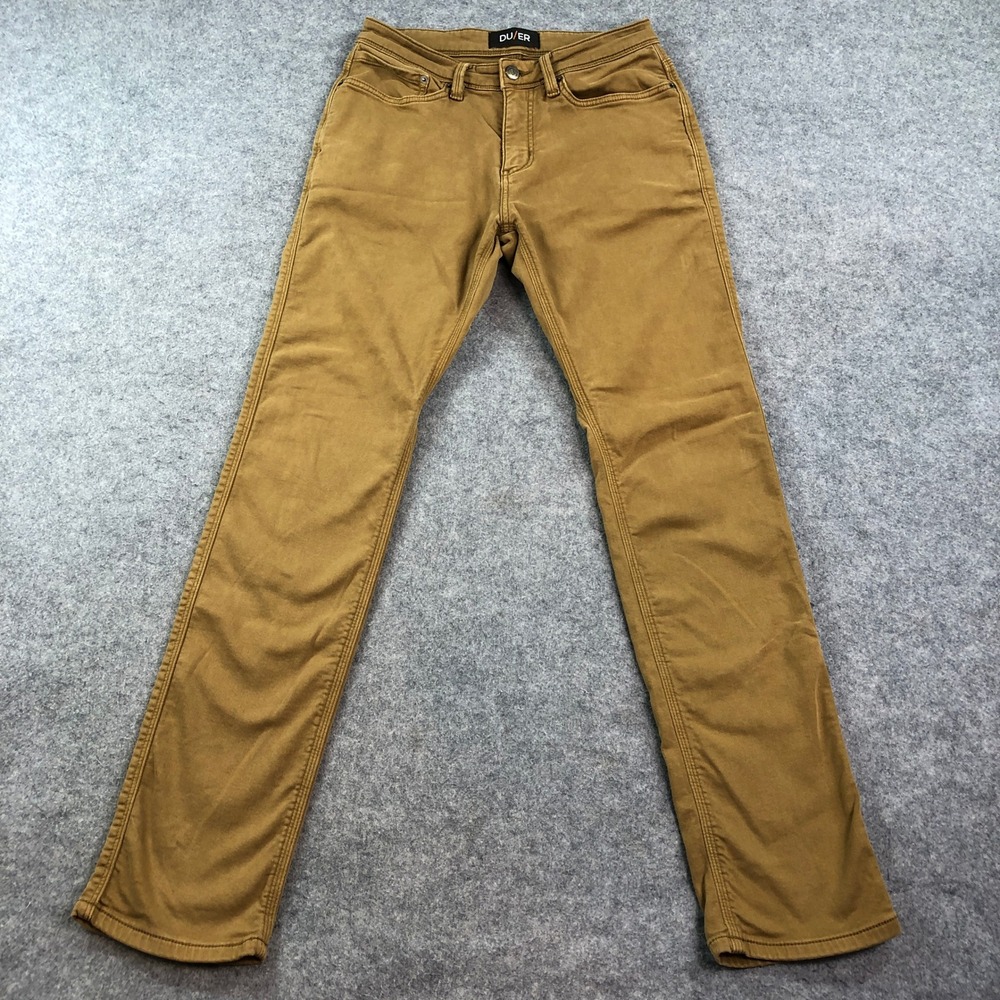 DU/ER Mens N2X Relaxed Taper 30x34 Performance Stretch Pants Tobacco Brown